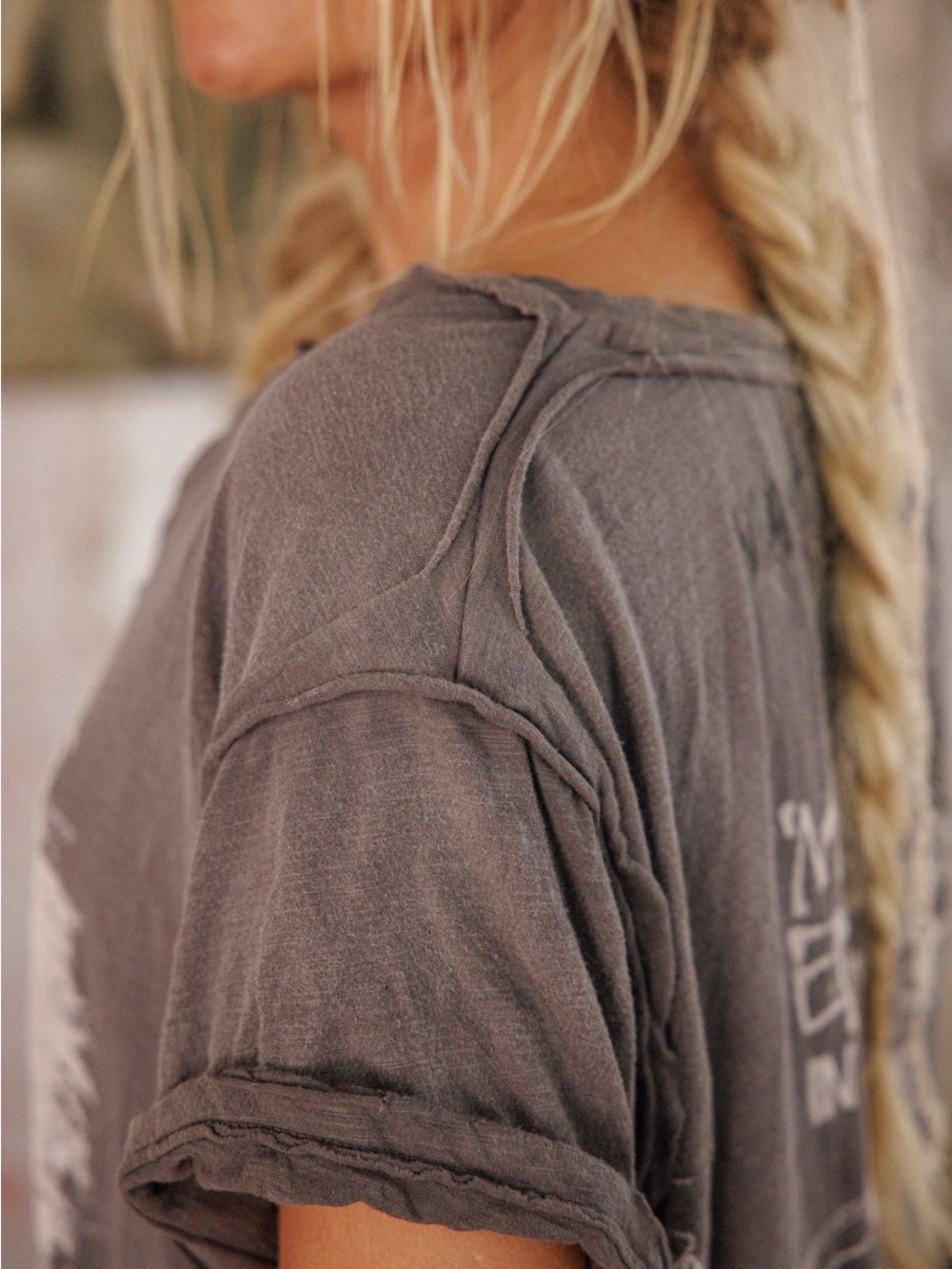 Magnolia Pearl Beethoven Julien Henley Shirt Loose Top - Picture 2 of 12